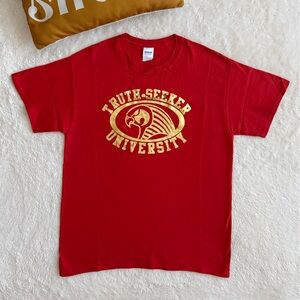 Men’s T-Shirt, Truth Seeker University, Size Large